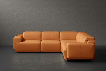 Bain 109" Leather L-Shape Corner Reclining Sofa - Misc image 7