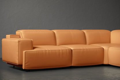 Bain 109" Leather L-Shape Corner Reclining Sofa - Misc image 6