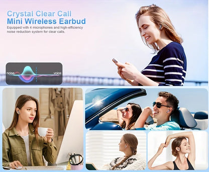 Wireless Bluetooth 5.3 Earbuds – 40dB Noise Cancelling, 6-Mic ENC, HD Calls & LED Display with Transparency Mode! - Gadgets image 12