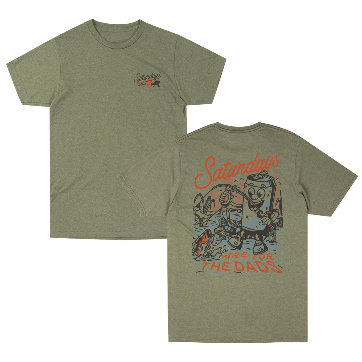 Saturdays Are For The Dads Fishing Tee - Kitchen & Dining image 1