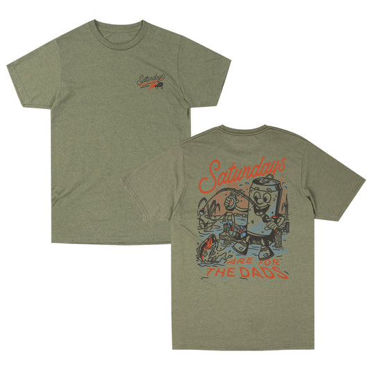 Saturdays Are For The Dads Fishing Tee - Kitchen & Dining image 1