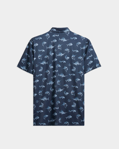 Men's Fish N' Bones Americana SLX Performance Polo - Apparel image 2