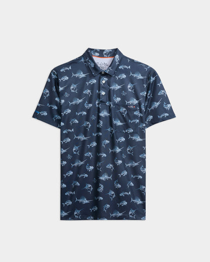 Men's Fish N' Bones Americana SLX Performance Polo - Apparel image 1