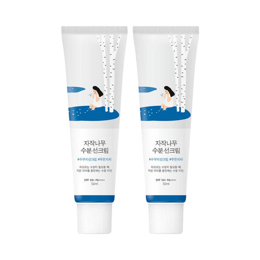 ROUND LAB Birch Juice Moisturizing Sunscreen 1+1 Set - Beauty image 1