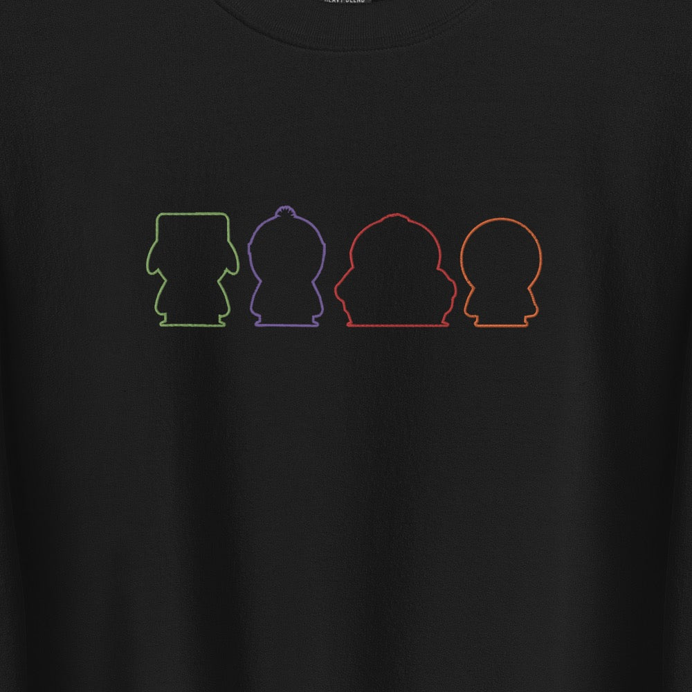 South Park Embroidered Boys Silhouettes Crewneck - Apparel image 2