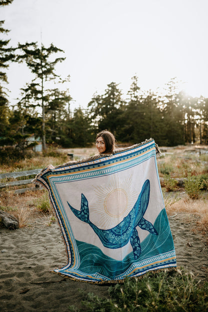 Sunrise Humpback 2.0 Woven Blanket 100% Cotton - Misc image 3