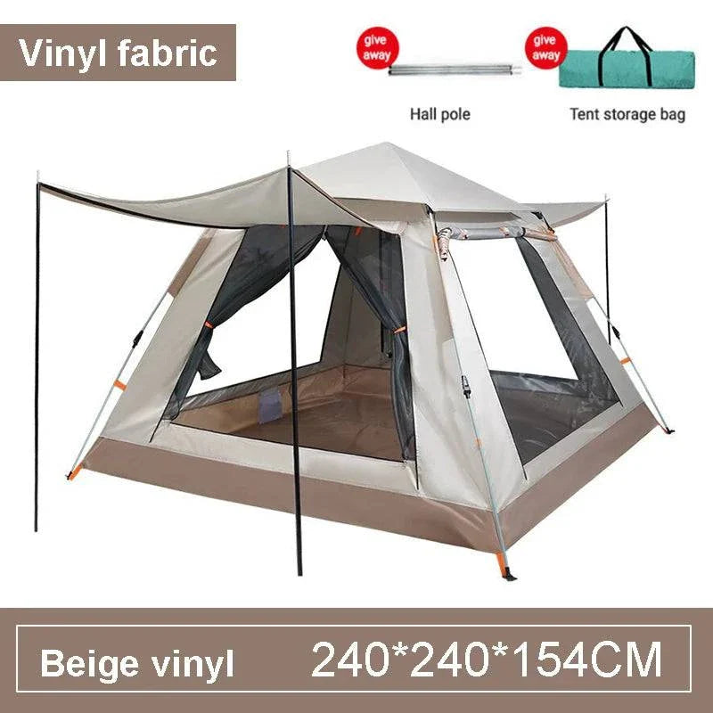 Family Camping Tent - Automatic Setup, Waterproof, All Seasons, Ideal for Camping, Beach, Hiking (3-4 & 5-6 Person Sizes) with Carrying Bag - Misc image 9