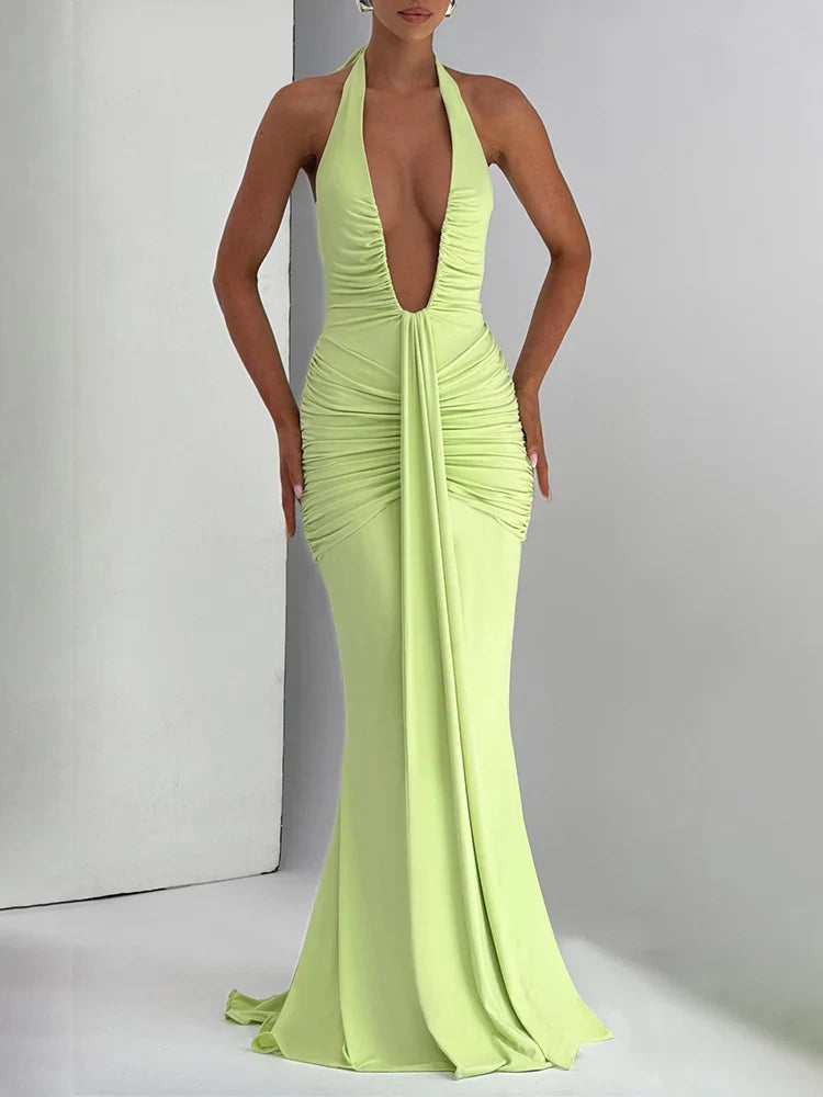 Verona Maxi Dress - Lime Green - Apparel image 1