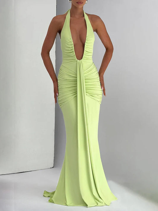 Verona Maxi Dress - Lime Green - Apparel image 1
