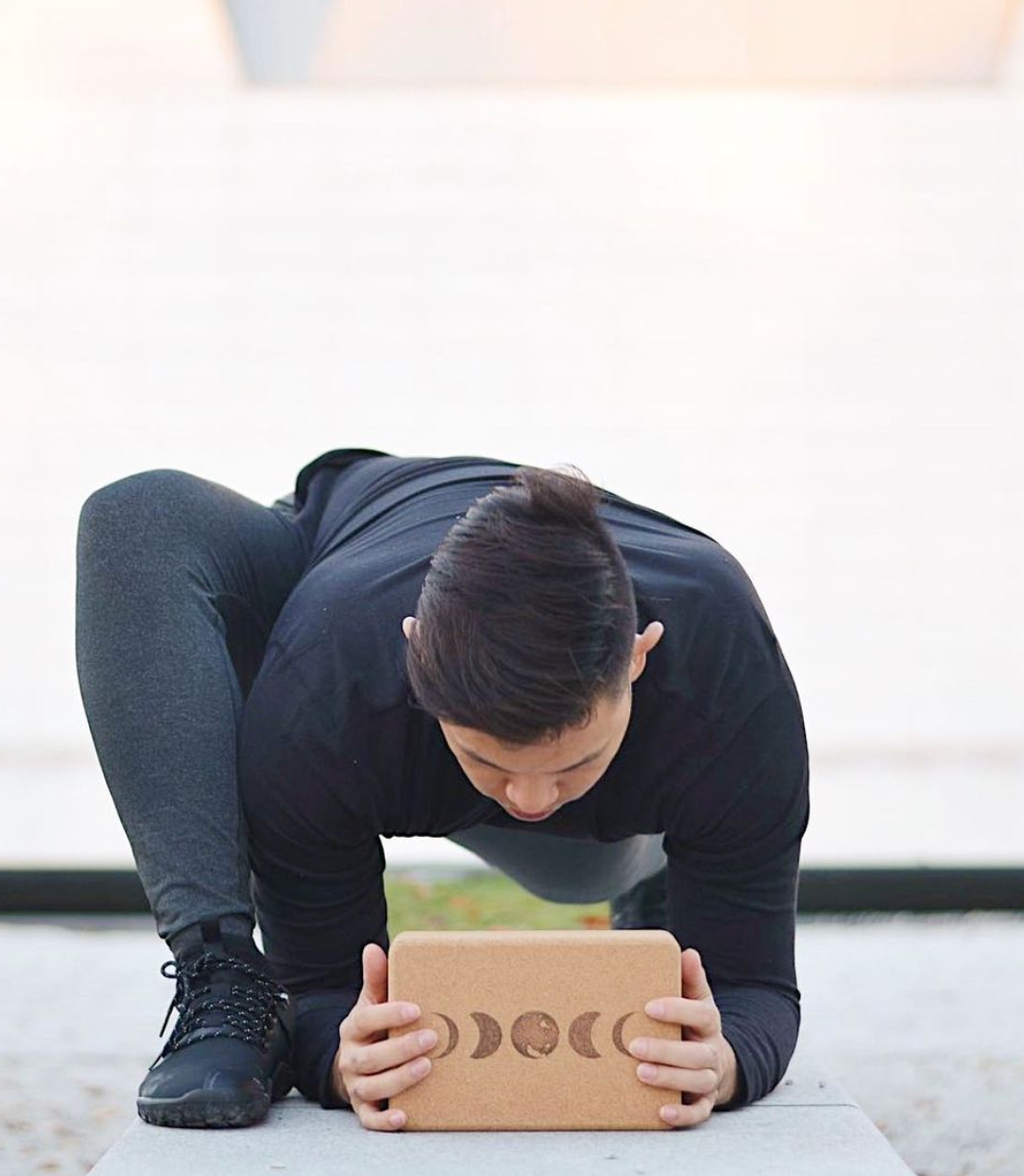 Pair of Moon Cork Yoga Blocks - Athletic image 6