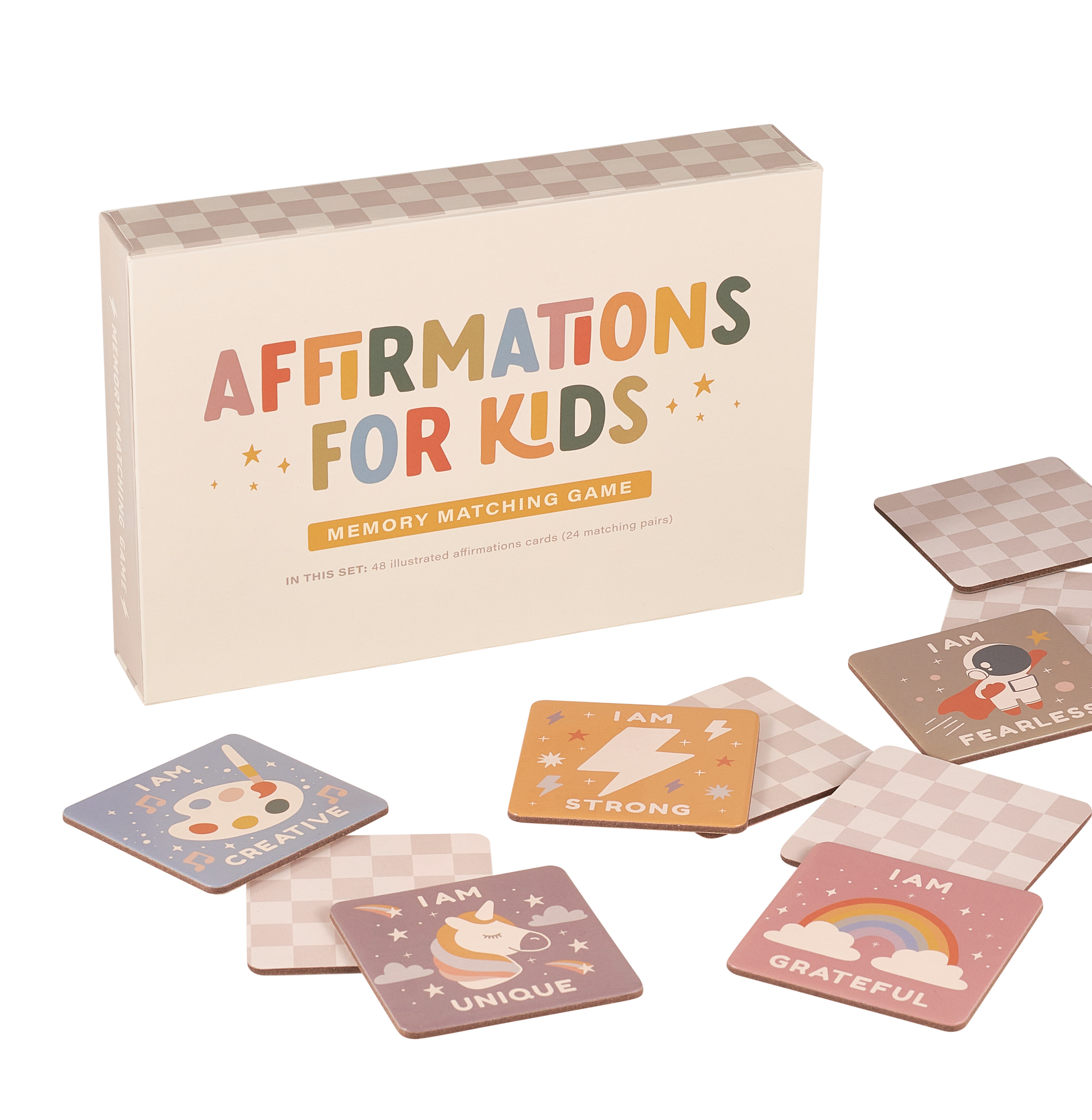 Affirmations for Kids Memory Matching Game - Toys & Games image 2