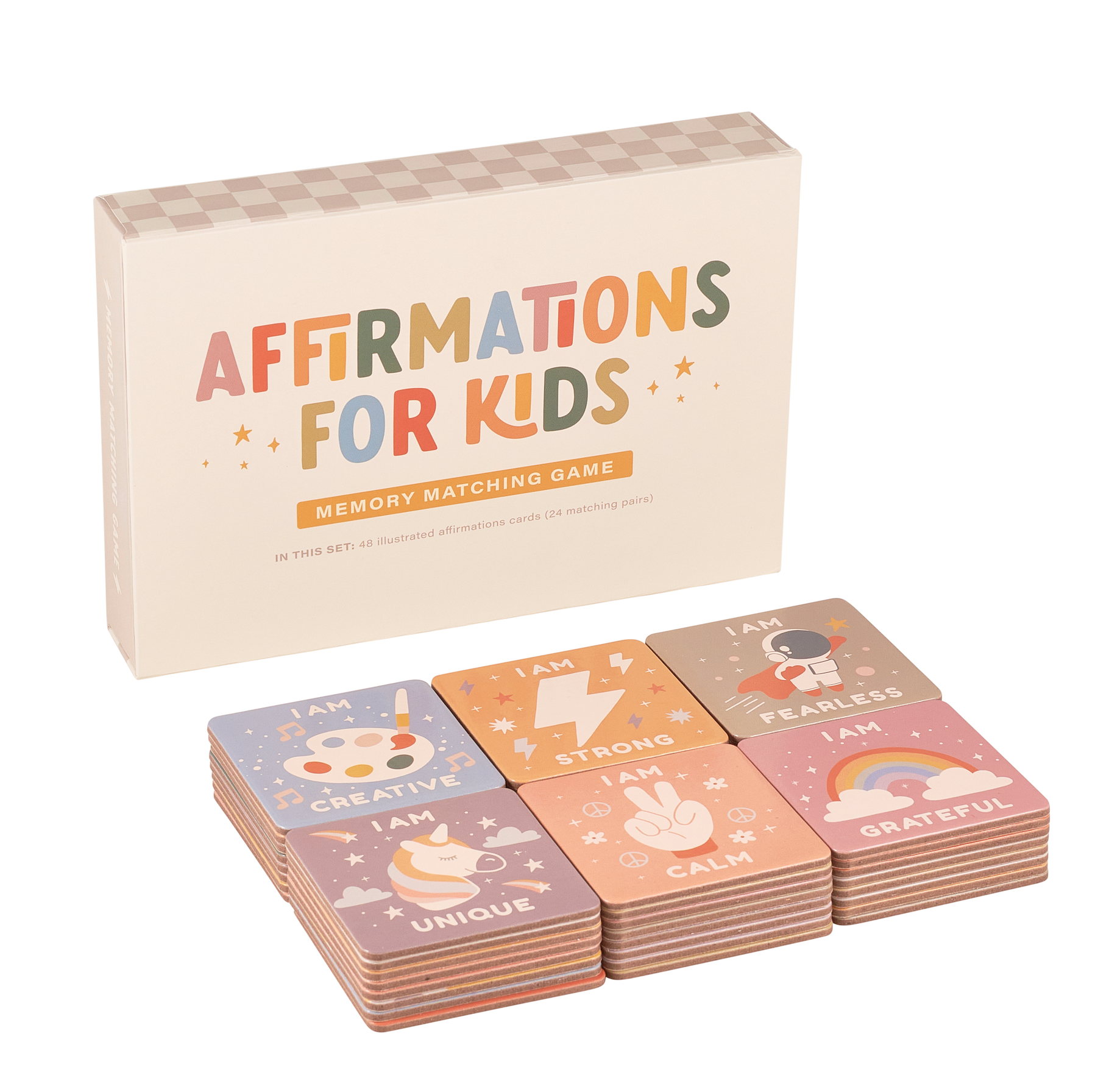 Affirmations for Kids Memory Matching Game - Toys & Games image 3