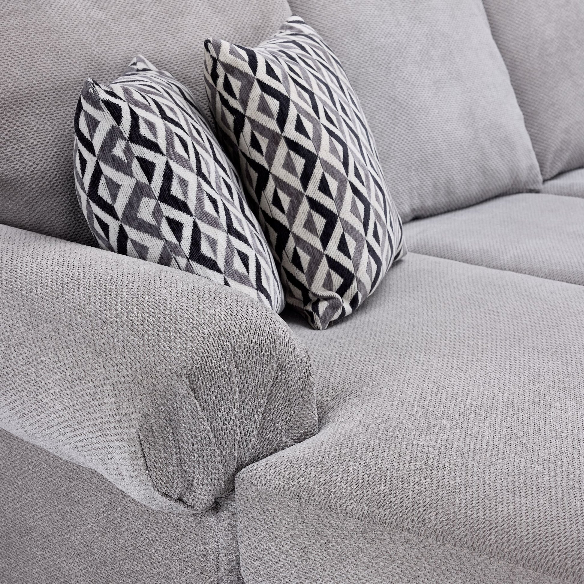 Jupiter 4-Piece Sectional with Left-Facing Chaise - Ash Grey - Furniture image 7