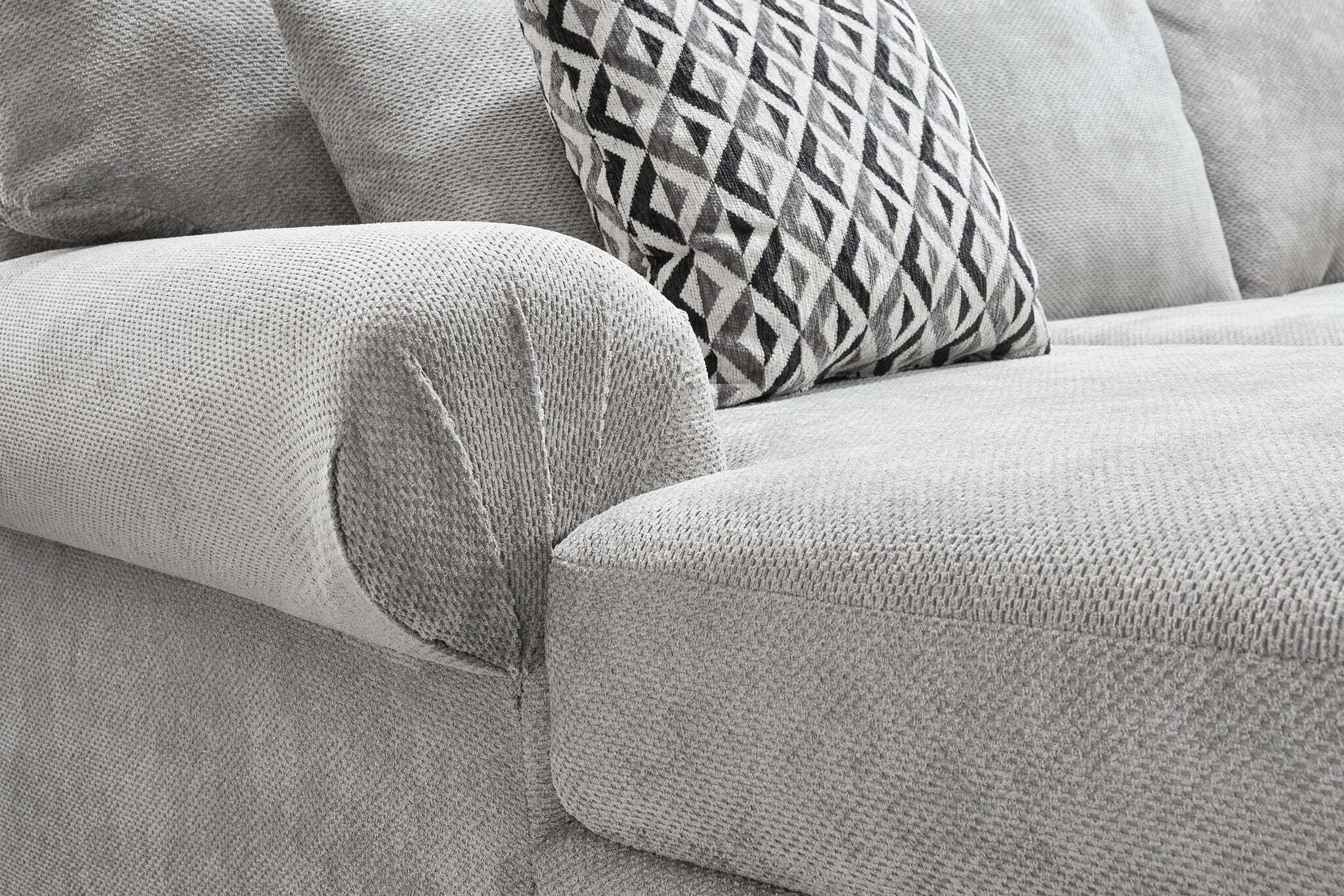 Jupiter 4-Piece Sectional with Left-Facing Chaise - Ash Grey - Furniture image 5