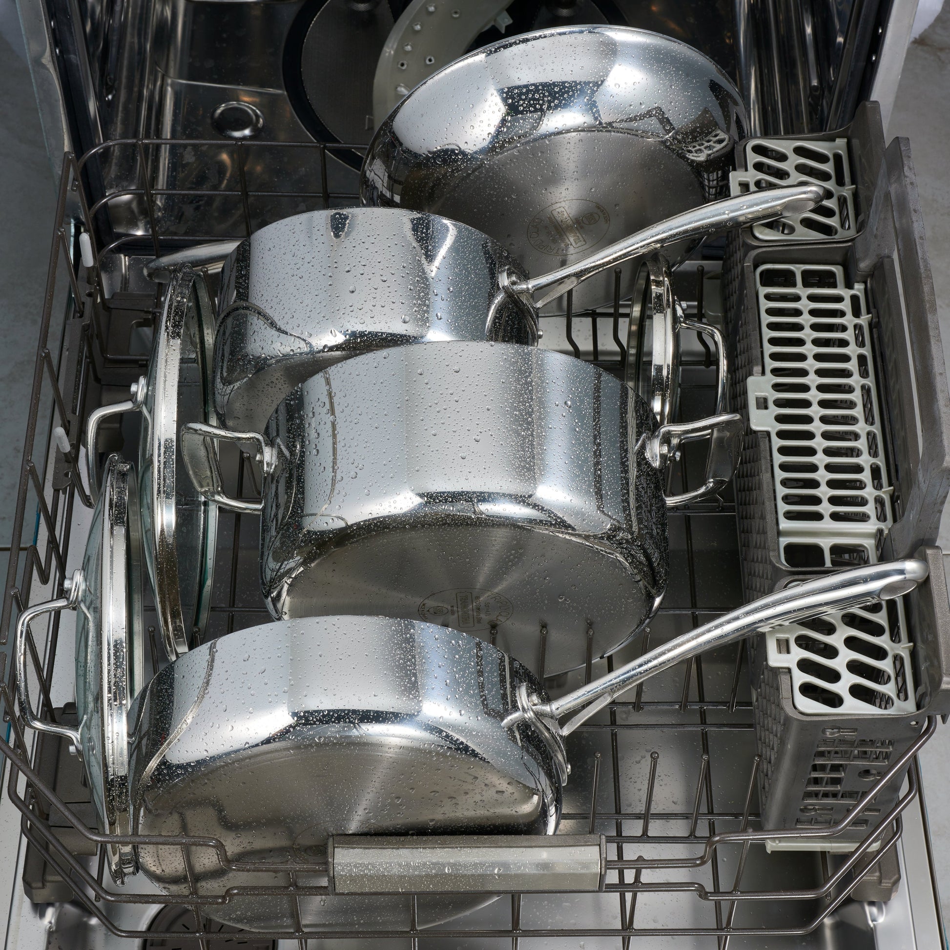 Tri-Ply Clad Stainless Steel Cookware Set with Glass Lids - Kitchen & Dining image 10