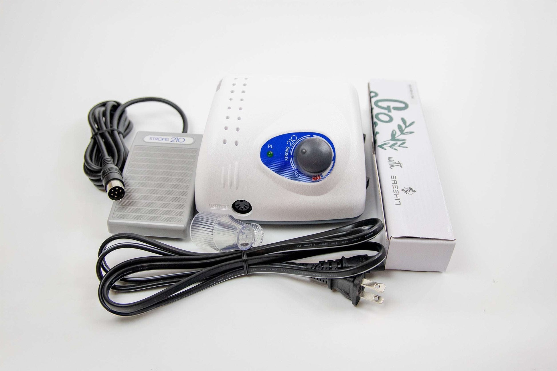 Saeshin Strong 210 with H300 Metal handpiece Original Nail Drill - Furniture image 5