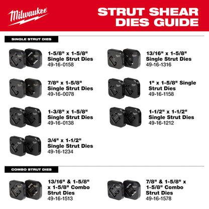Milwaukee 49-16-1158 1" x 1-5/8 Strut Shearing Dies - Misc image 6
