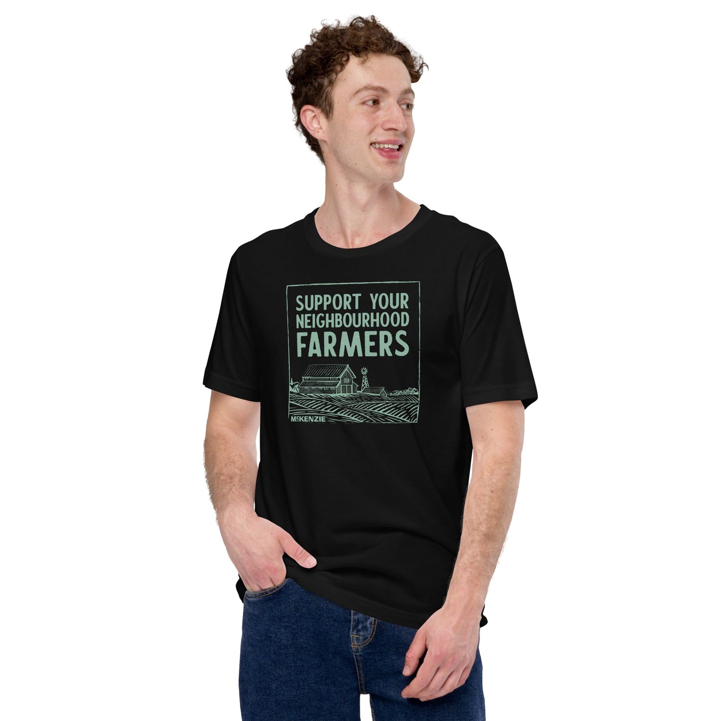 "Support Your Neighbourhood Farmers" Unisex T-Shirt - Misc image 2