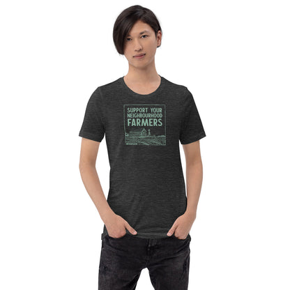 "Support Your Neighbourhood Farmers" Unisex T-Shirt - Misc image 3