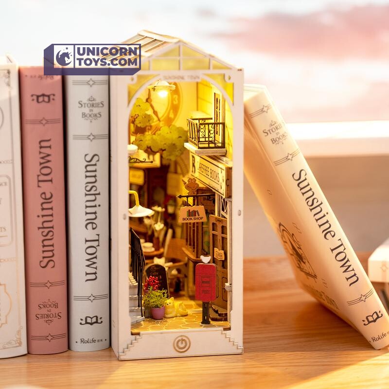 Sunshine Town | Robotime Rolife TGB02 DIY Miniature Book Nook Kit - Kitchen & Dining image 3