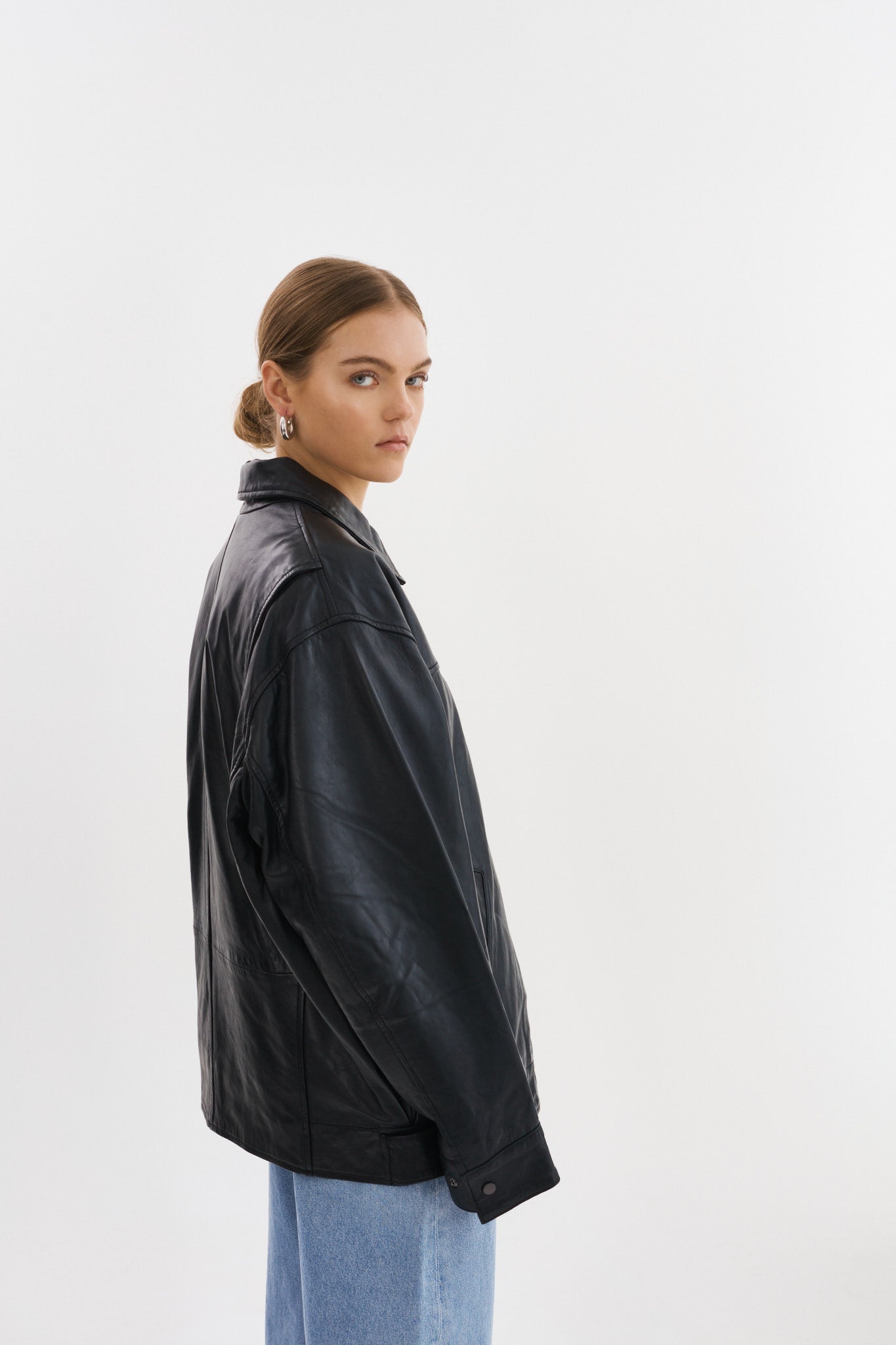 THEIA | Leather Bomber Jacket - Misc image 4