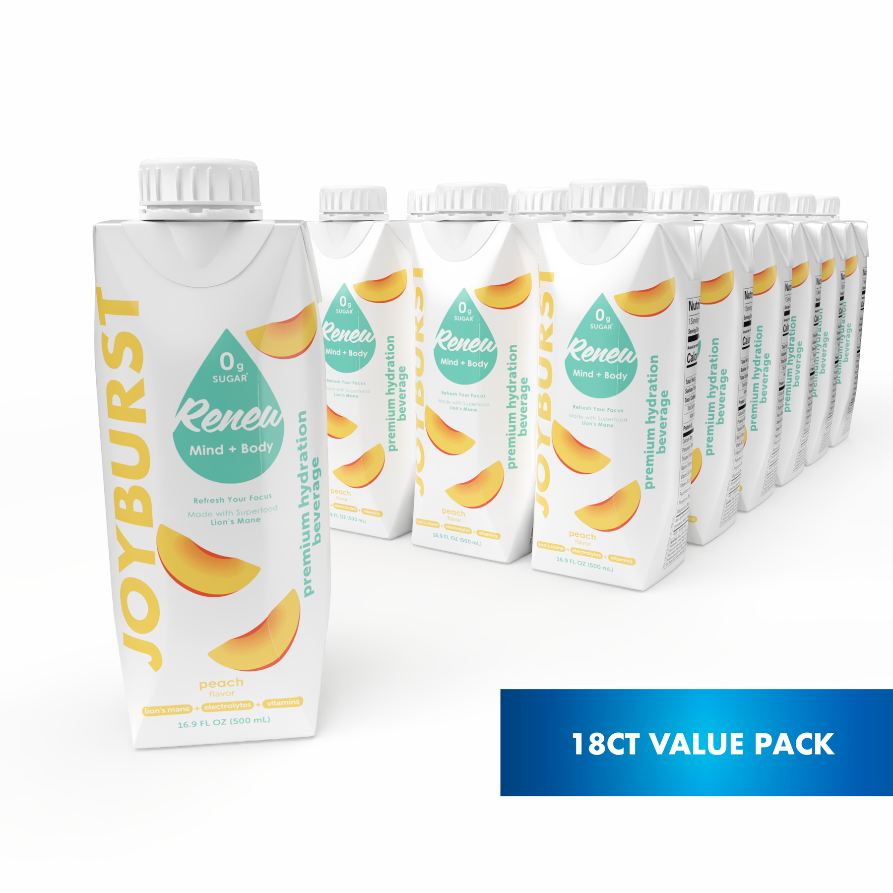 Joyburst Hydration Peach - 18 Pack - Kitchen & Dining image 1