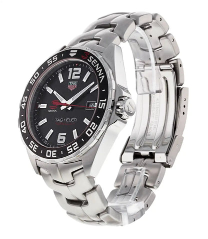 Tag Heuer Formula 1 Senna Limited Edition Black Dial Silver Steel Strap Watch for Men - WAZ1012.BA0883 - Jewelry image 9