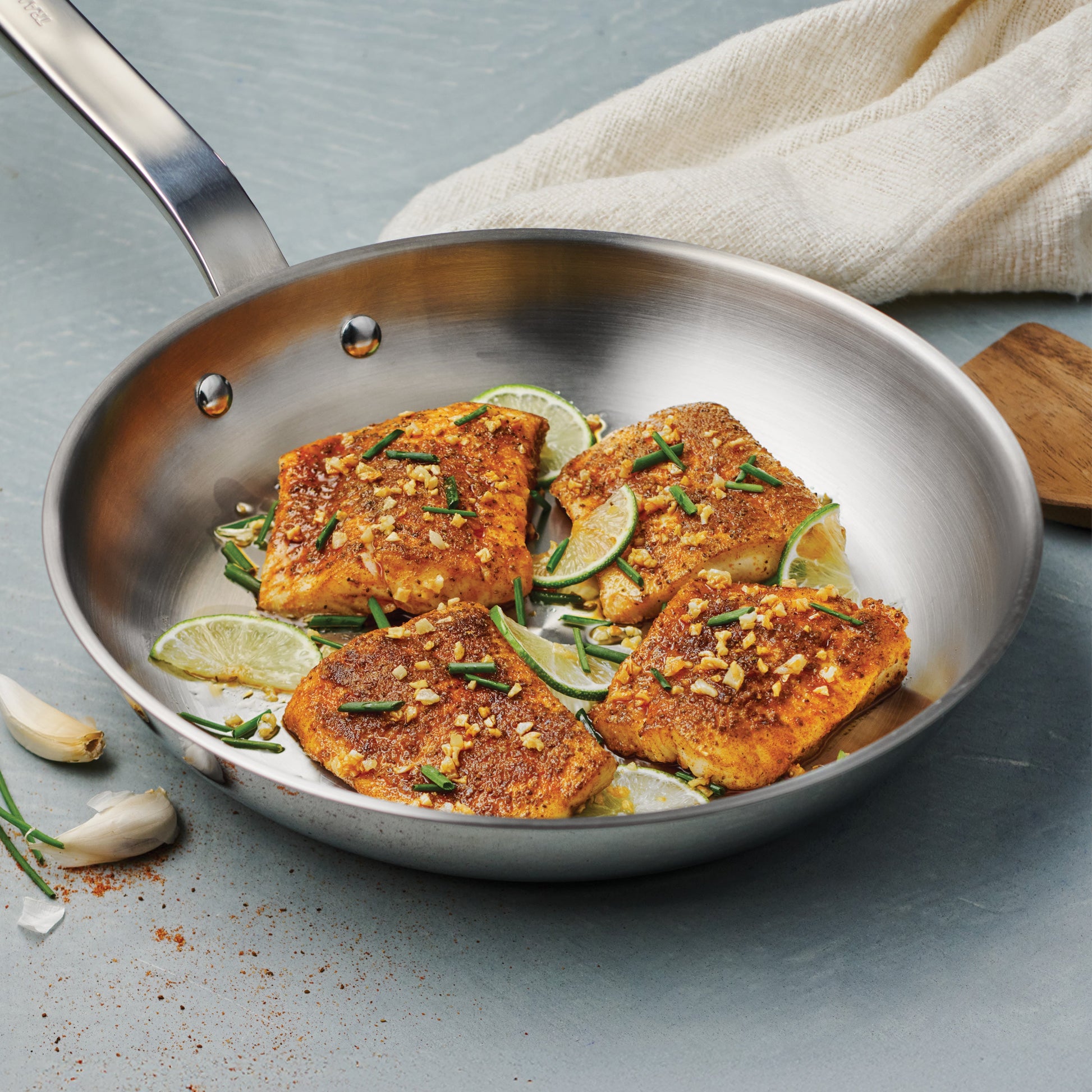 Tempo Tri-Ply Base Stainless Steel Fry Pan - Kitchen & Dining image 2