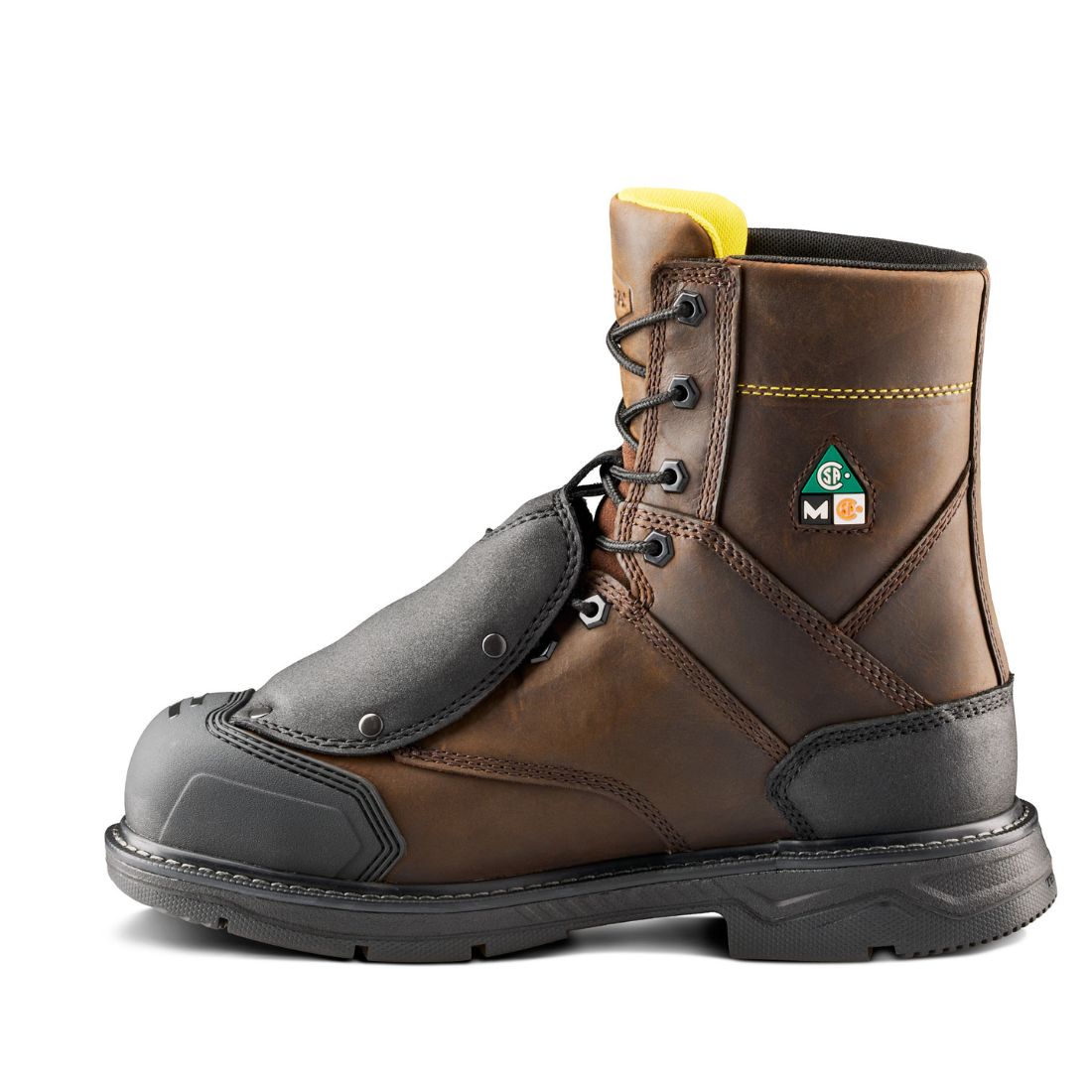 Terra Patton Unisex 8" Aluminum Toe External MET Guard Work Safety CSA Boot 1314DB - Dark Brown - Misc image 4
