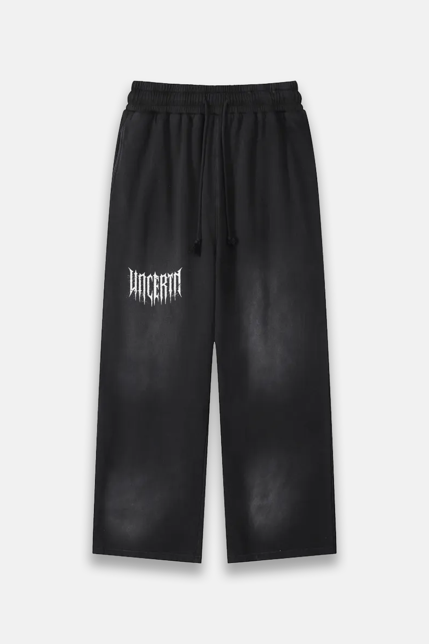 UC022 Envy Straight Cut Joggers - Black Wash - Misc image 1