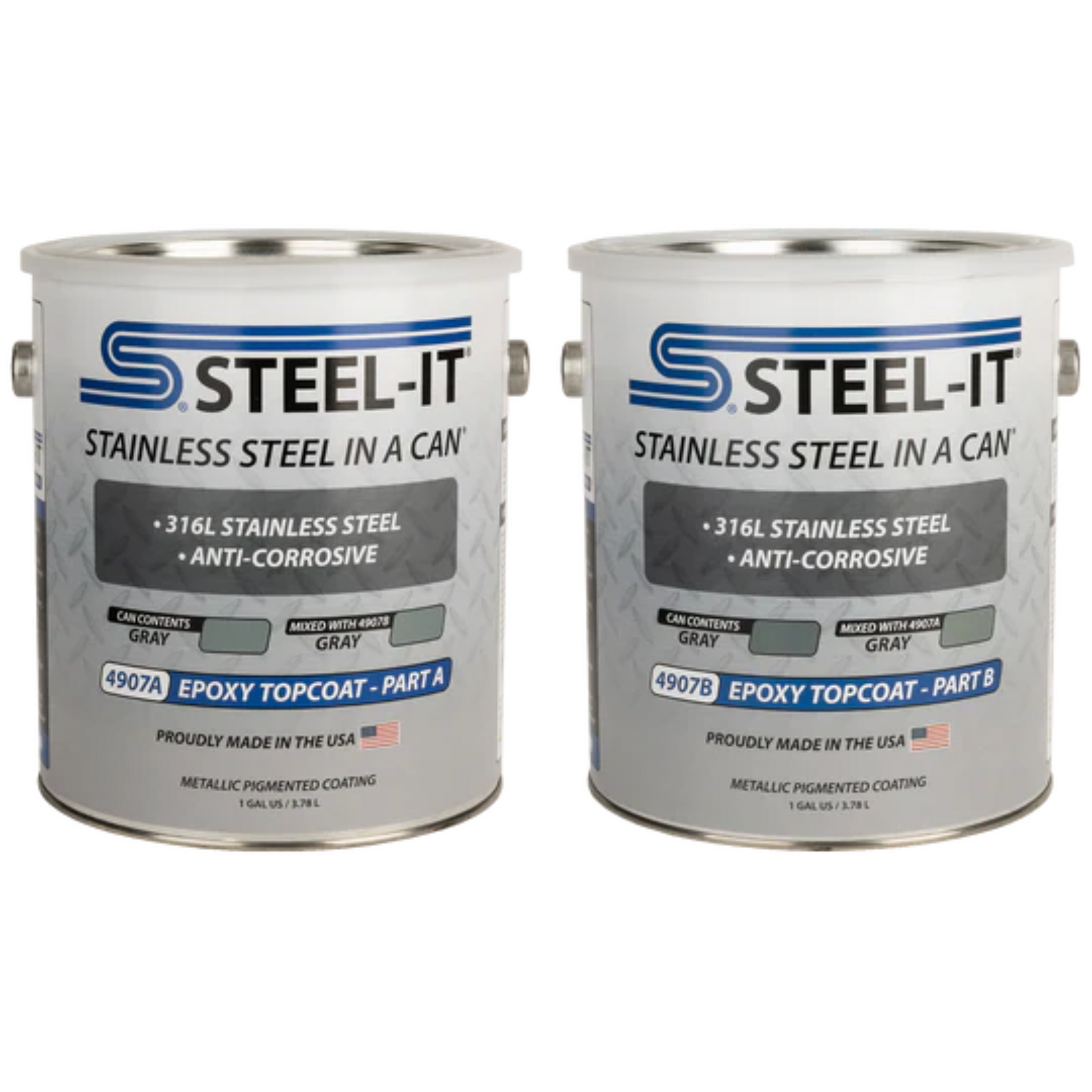 Steel-It Epoxy Topcoat Gray - Apparel image 1