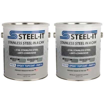 Steel-It Epoxy Topcoat Gray - Apparel image 1