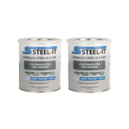 Steel-It Epoxy Topcoat Gray - Apparel image 2