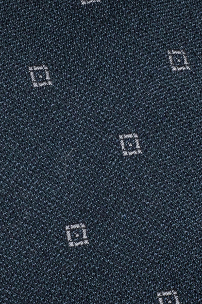 Navy Geoprint Woven Tie - Misc image 2