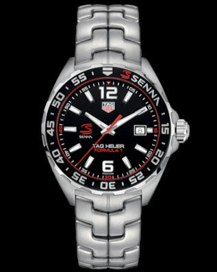 Tag Heuer Formula 1 Senna Limited Edition Black Dial Silver Steel Strap Watch for Men - WAZ1012.BA0883 - Jewelry image 7