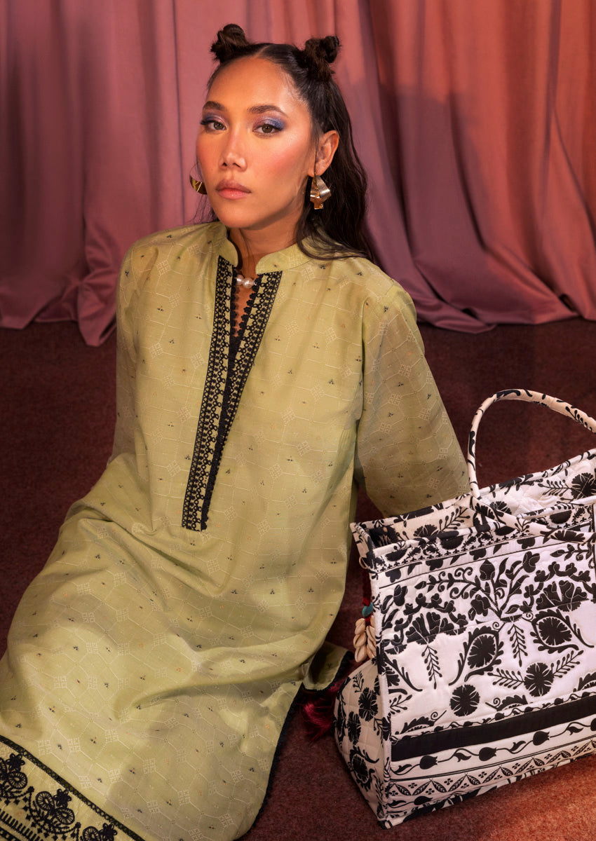 S-Green-Jacquard-2 Piece (WP2PSFS25SA3)B-05 - Apparel image 3