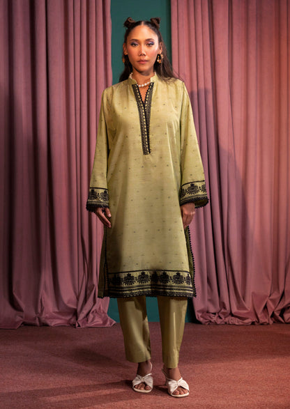 S-Green-Jacquard-2 Piece (WP2PSFS25SA3)B-05 - Apparel image 1