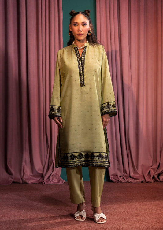 S-Green-Jacquard-2 Piece (WP2PSFS25SA3)B-05 - Apparel image 1