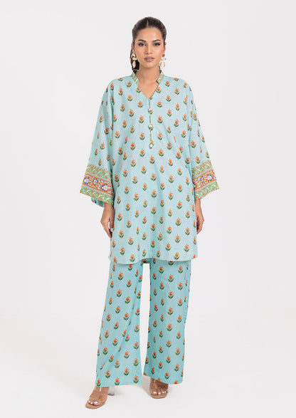 L-Blue-Jacquard-2 Piece (WPS25P2P054)B-203 R19 - Apparel image 1