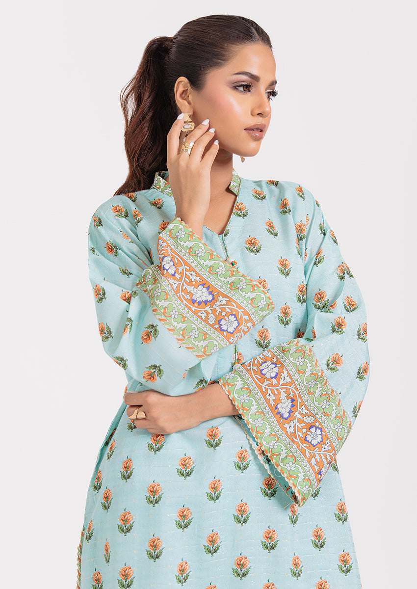 L-Blue-Jacquard-2 Piece (WPS25P2P054)B-203 R19 - Apparel image 5