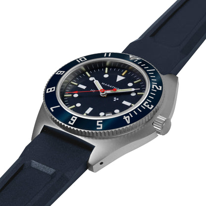 41mm Blue Steel Navigator w/Date (SSNAV-D) on Blue 3-Piece Rubber Strap Kit - Misc image 5