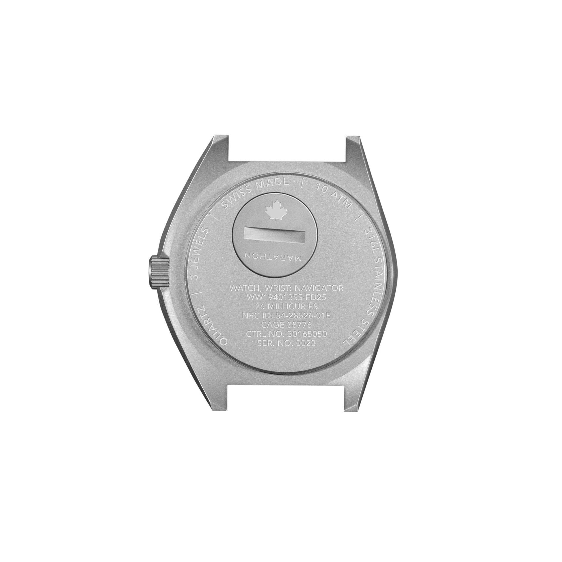 41mm Blue Steel Navigator w/Date (SSNAV-D) on Blue 3-Piece Rubber Strap Kit - Misc image 7