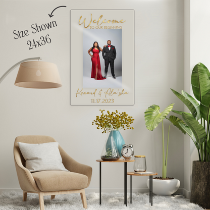 Photo Wedding Welcome Sign - Home Decor image 5