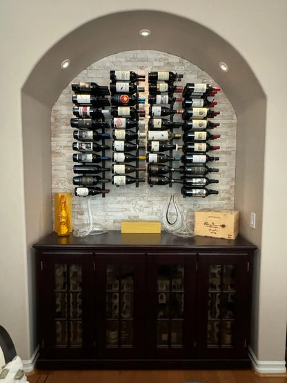 W Series Wine Rack 3 (wall mounted metal bottle storage) - Kitchen & Dining image 6