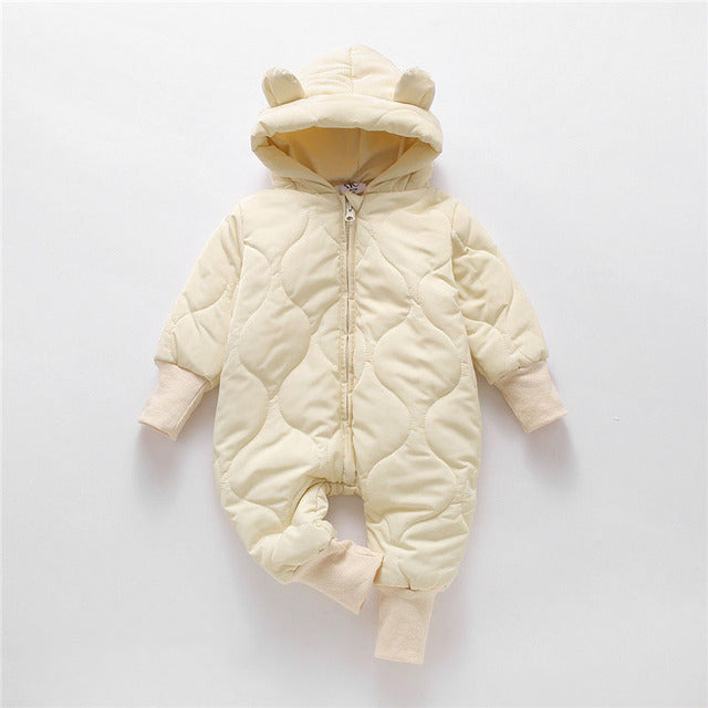 Winter Bear Baby Romper With Fleece Lining - Accessories image 3