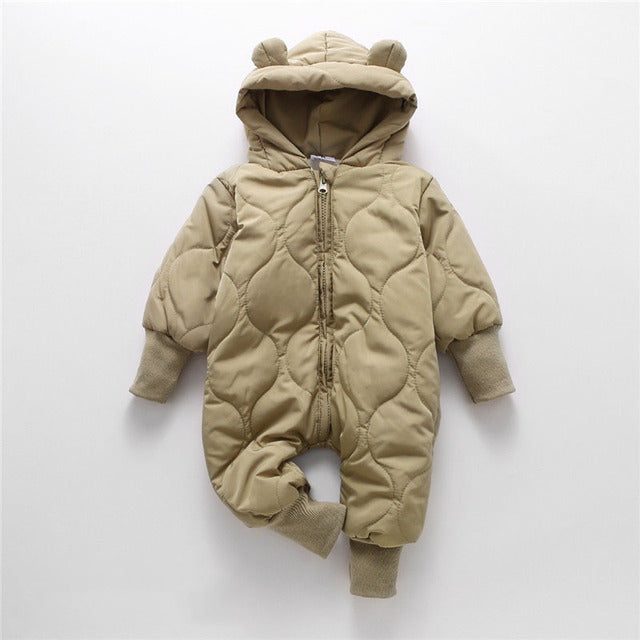 Winter Bear Baby Romper With Fleece Lining - Accessories image 2