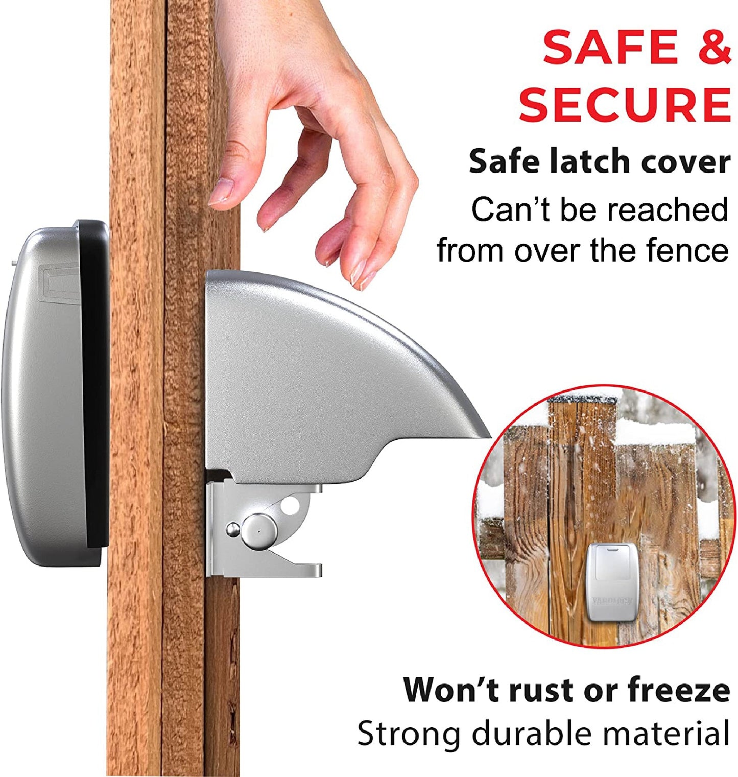 Gate Lock XLS Heavy Duty - Strong Durable stainless steel system - Kitchen & Dining image 5