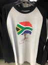 Long Sleeve T-shirt with SA Print - White with Black Sleeve - Apparel image 2