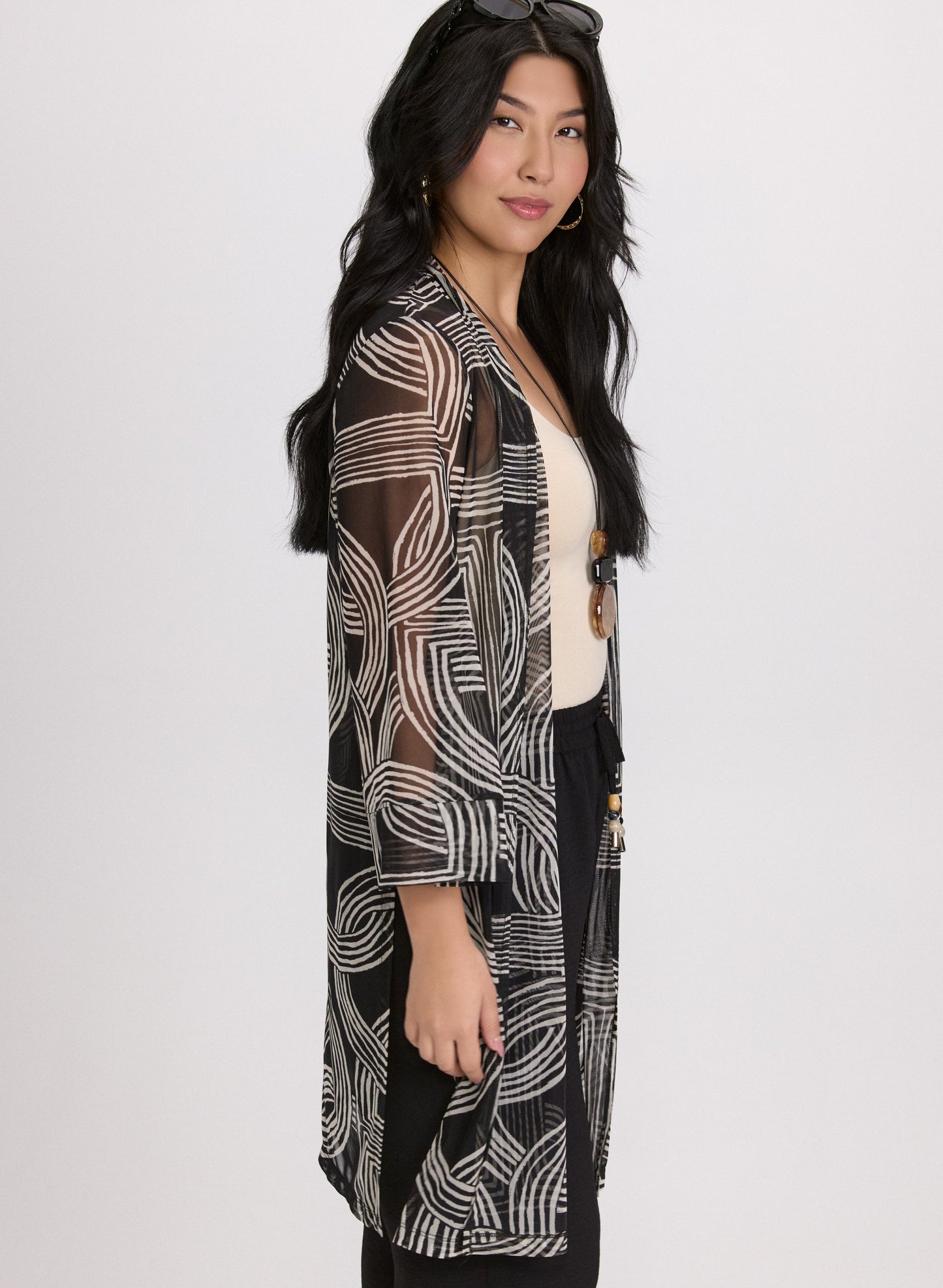 Geometric Mesh Cover-Up - Cover-Ups image 5