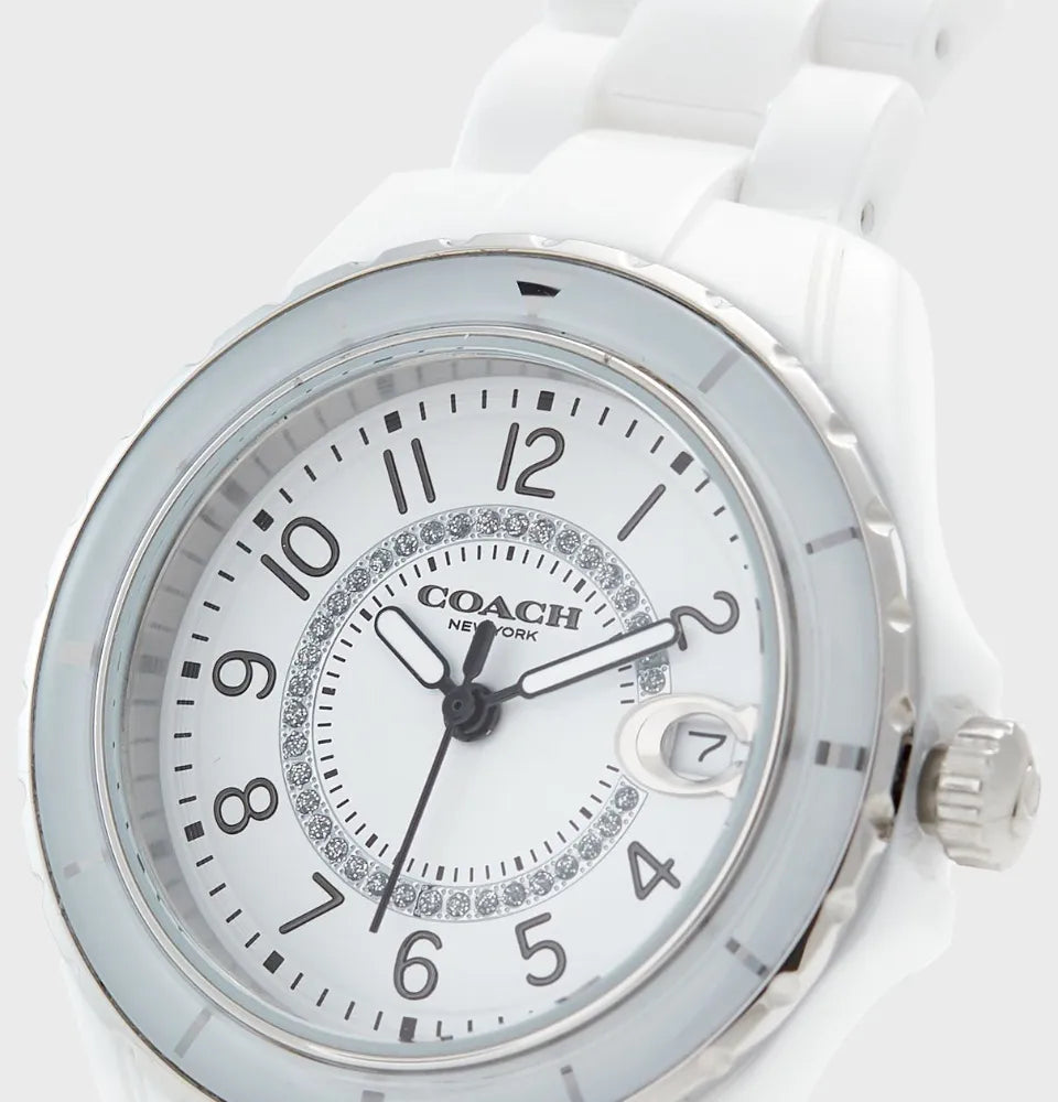 Coach Preston White Dial White Steel Strap Watch for Women - 14503462 - Jewelry image 7